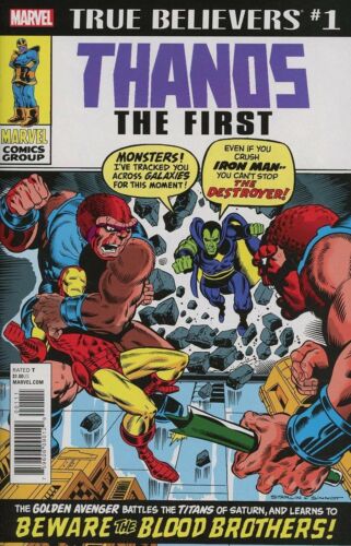 THANOS THE FIRST #1 MARVEL COMICS TRUE BELIEVERS 1ST PRINT